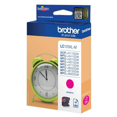 Inkoustov npl Brother LC-125XLM, 1200 stran originln - erven