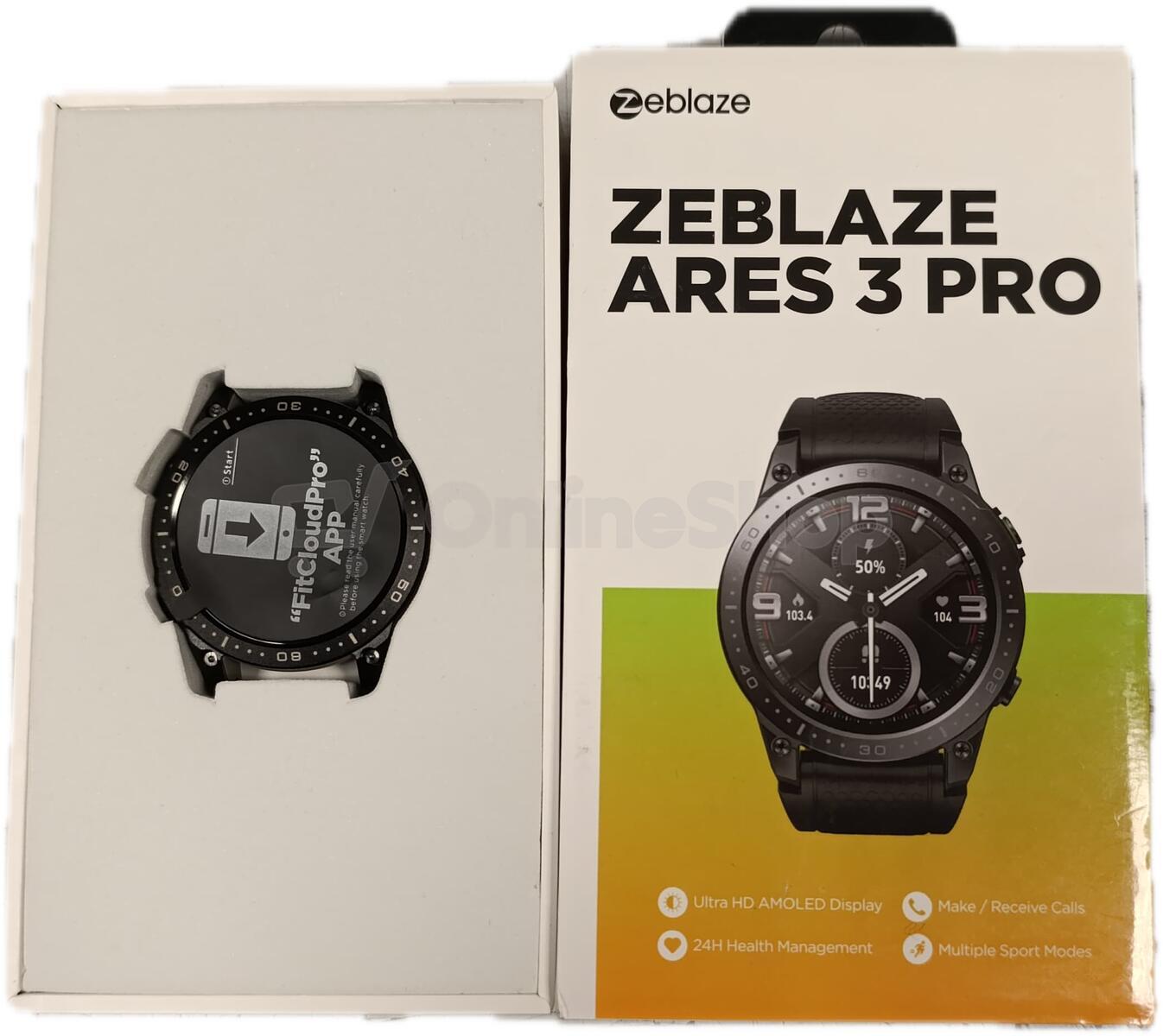 Chytré hodinky ZEBLAZE Ares 3 Pro, šedé | Skutečná fotografie prodávaného kusu