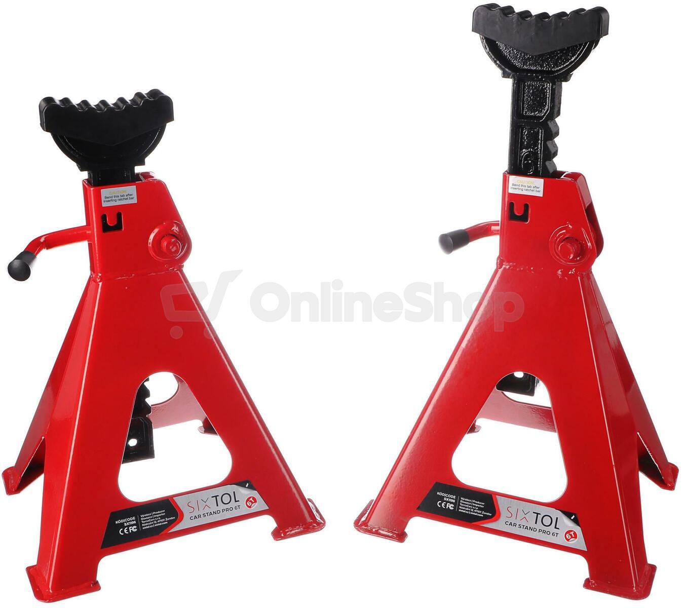 Podstavec pod auto MECHANIC CAR STAND PRO 6T, 2ks - BEZ KRABICE SIXTOL