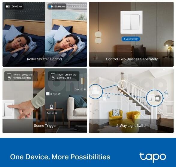 Chytrý spínač TP-Link Tapo S112 bezdrátové