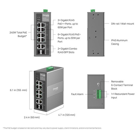 TP-Link IES210GPP Omada Industr Easy man.switch