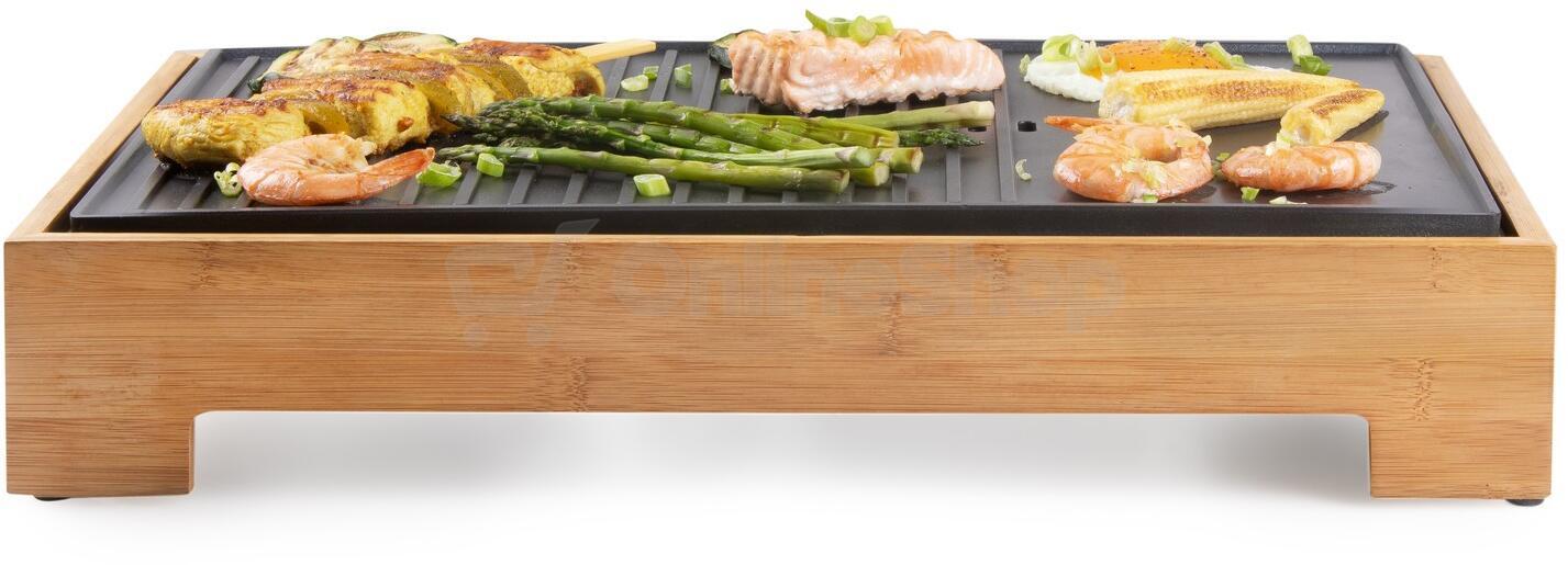 Stolní elektrický gril Plancha - Bamboo Style - DOMO DO9271G