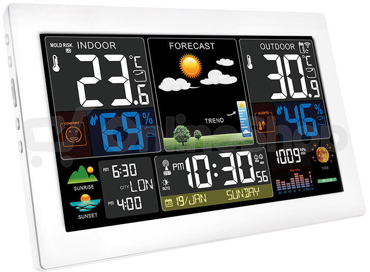 Meteostanice Solight TE81W-XL, bílá