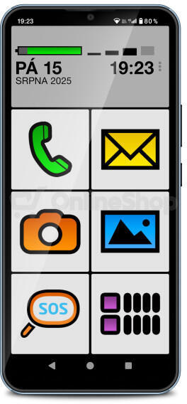 Mobilní telefon Aligator S6700 Senior Blue