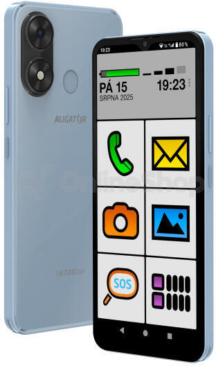 Mobilní telefon Aligator S6700 Senior Blue