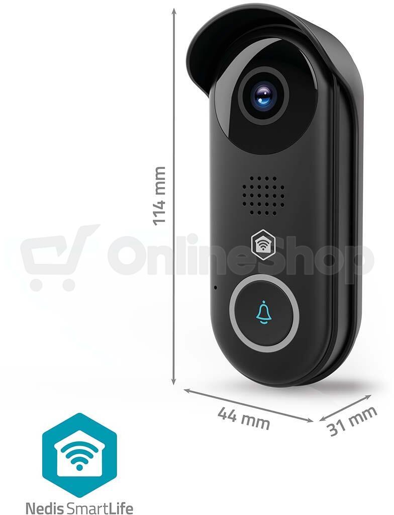 Dveřní videotelefon NEDIS SmartLife WIFICDP11BK