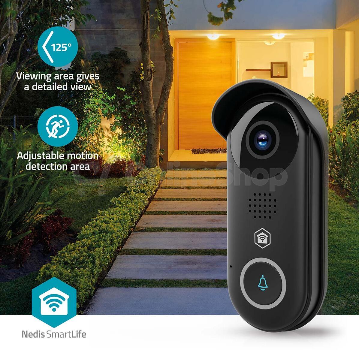 Dveřní videotelefon NEDIS SmartLife WIFICDP11BK