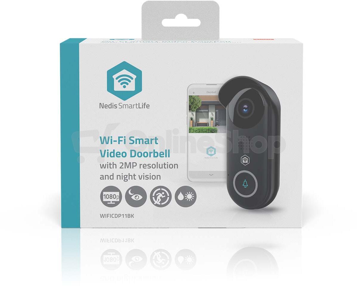 Dveřní videotelefon NEDIS SmartLife WIFICDP11BK