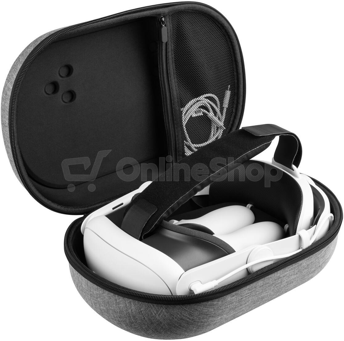 Ochranné pouzdro FIXED VR Protective Case pro Meta Quest 3/3S, šedé