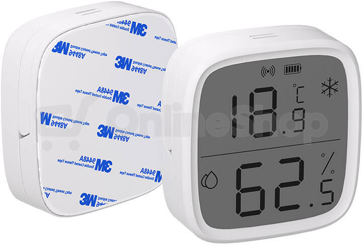 Chytrý senzor teploty a vlhkosti ZigBee LCD Sonoff SNZB-02D