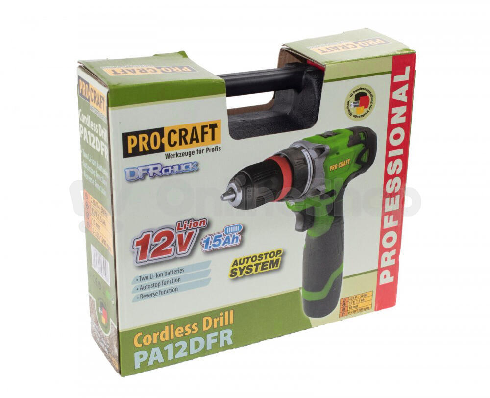 Aku vrtací šroubovák Procraft PA12DFR / PA12DFR