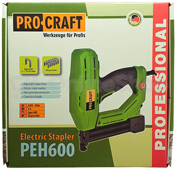 Elektrická sponkovací pistole , PEH600 Procraft / PEH600