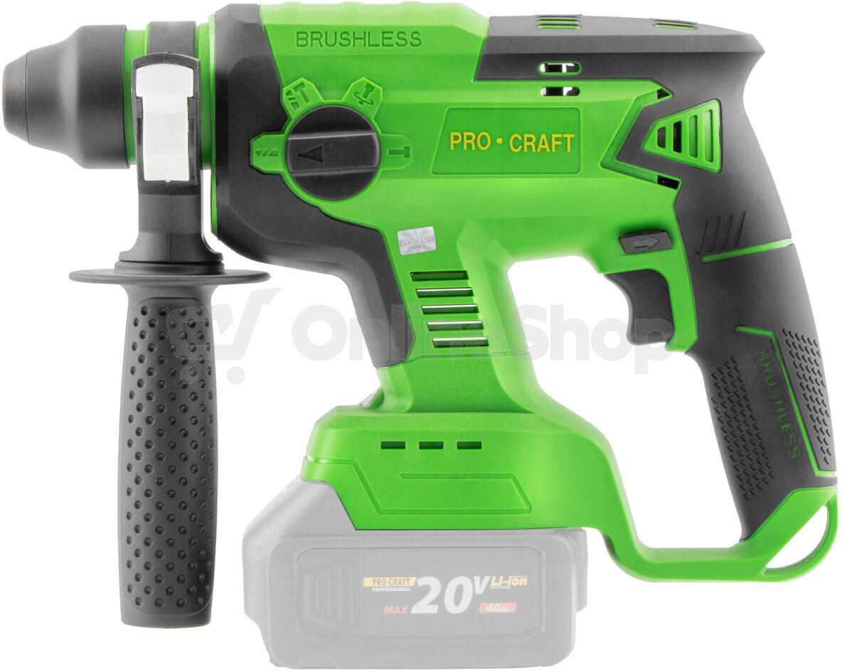 Aku vrtací kladivo Procraft PHA20 (bez baterie a nabíječky) SDS Plus / PHA20bb