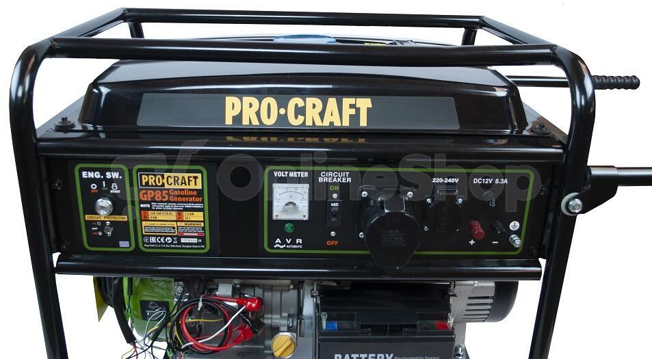 Procraft elektrocentrála benzínová mod.GP85 / GP85