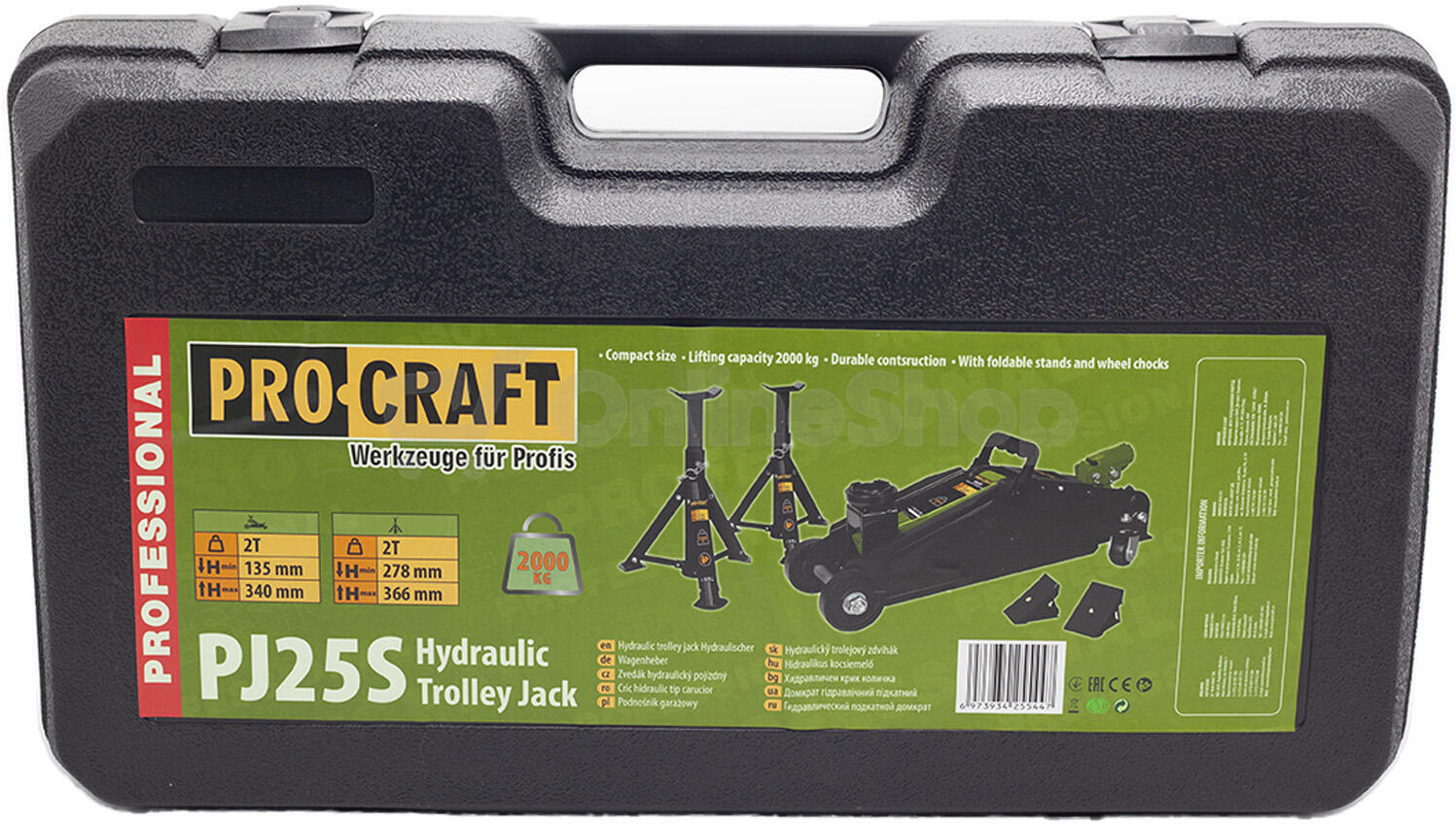 Hydraulický zvedák Procraft PJ25S