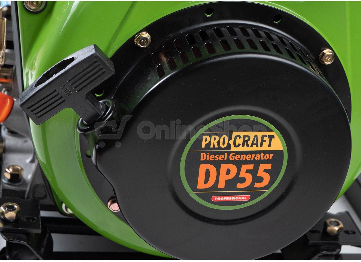 Dieselová elektrocentrála Procraft DP55 / DP55