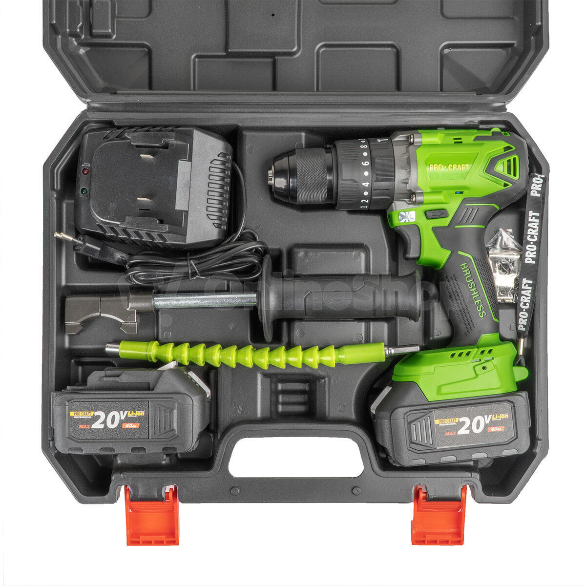 Aku vrtací šroubovák s příklepem Procraft PA18BLbb / PA18BL-BB