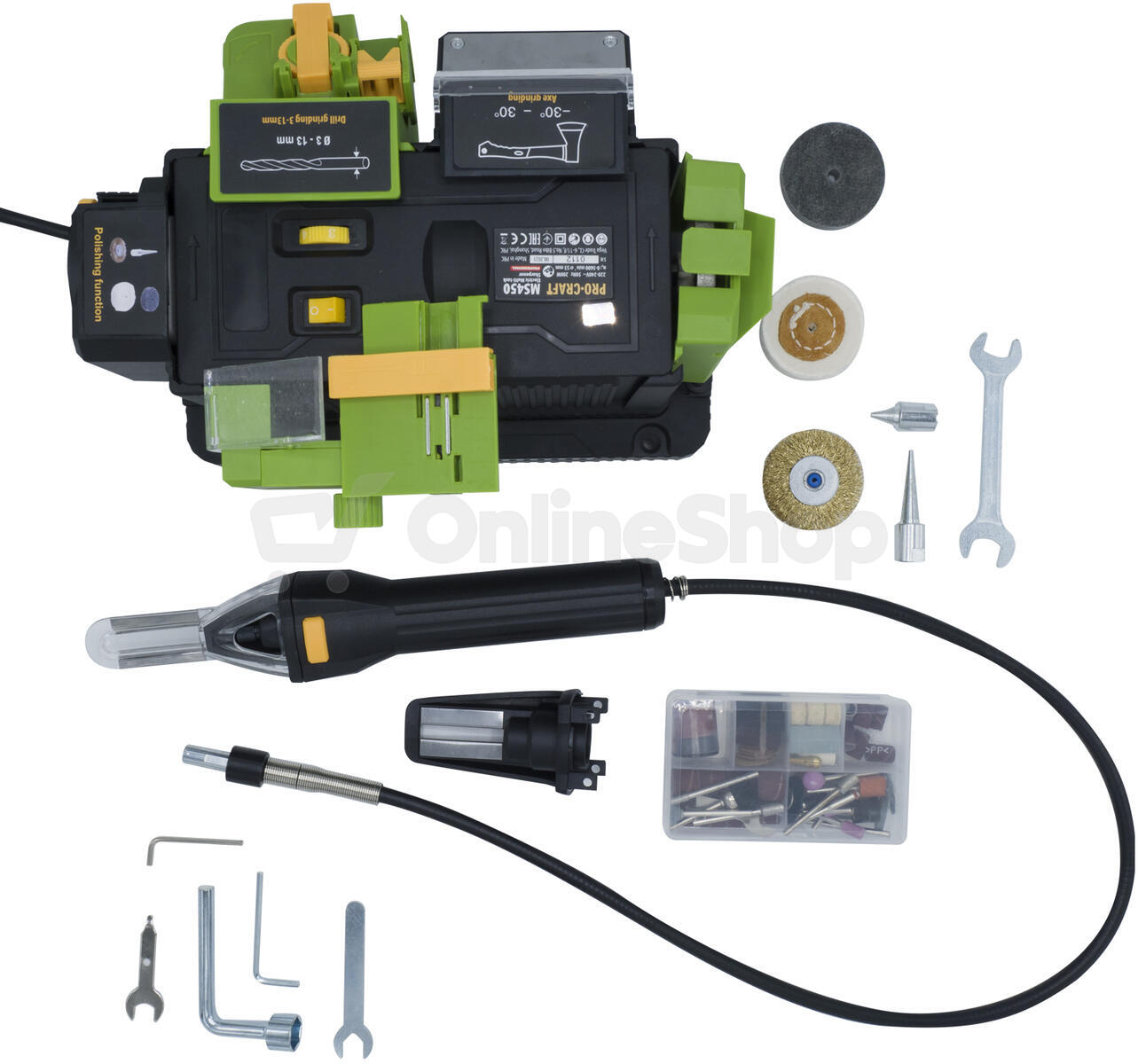 Multifunkční elektrická bruska Procraft MS450 / MS450