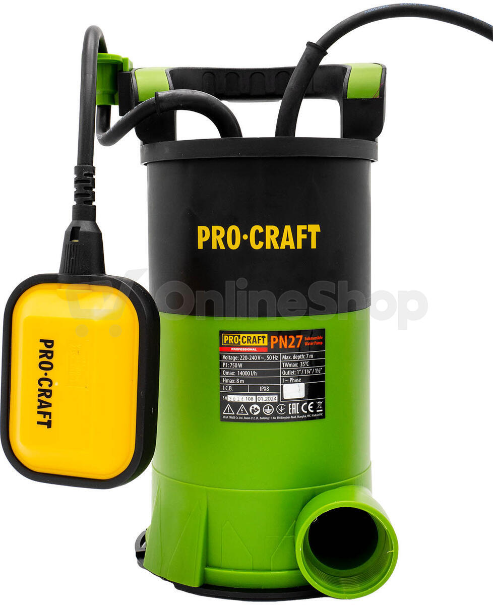 Čerpadlo ponorné Procraft PN27 / PN27