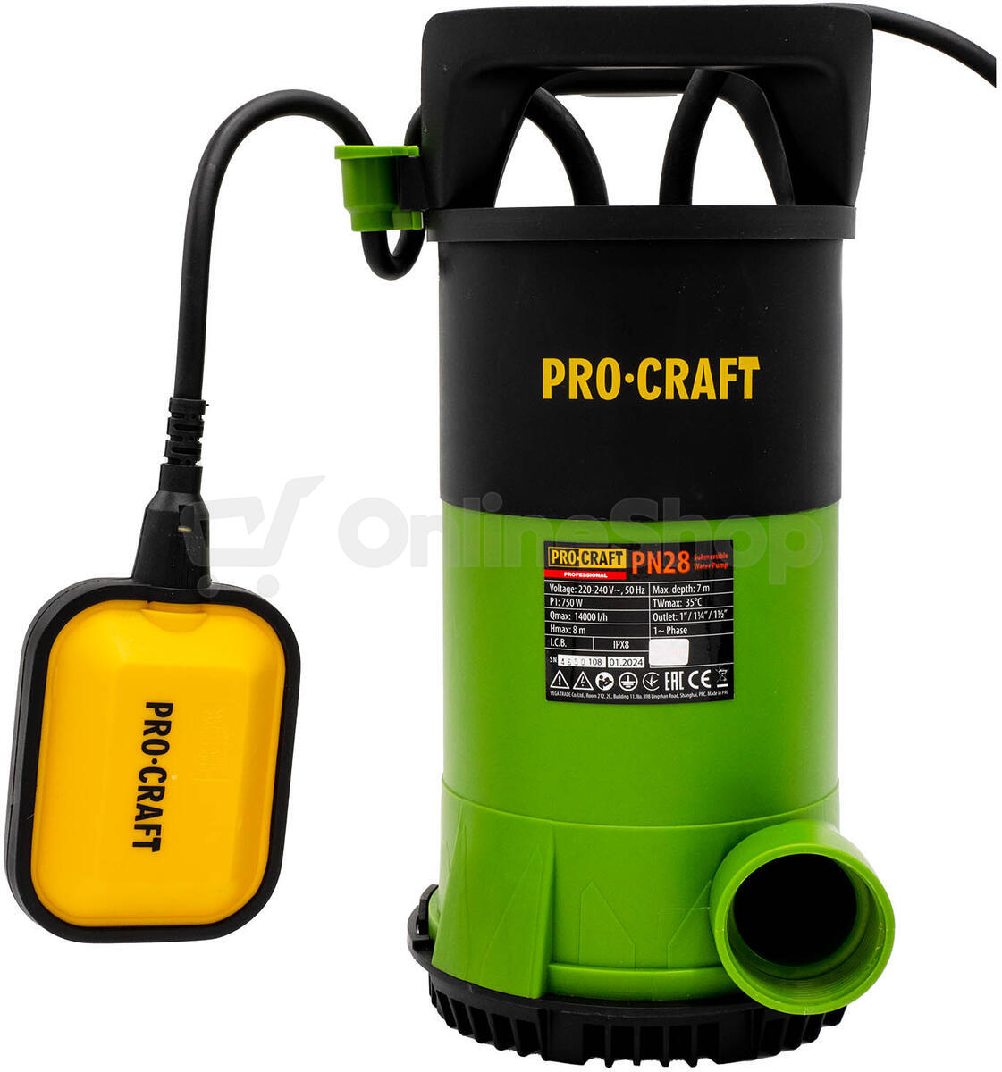 Čerpadlo ponorné Procraft PN28 / PN28