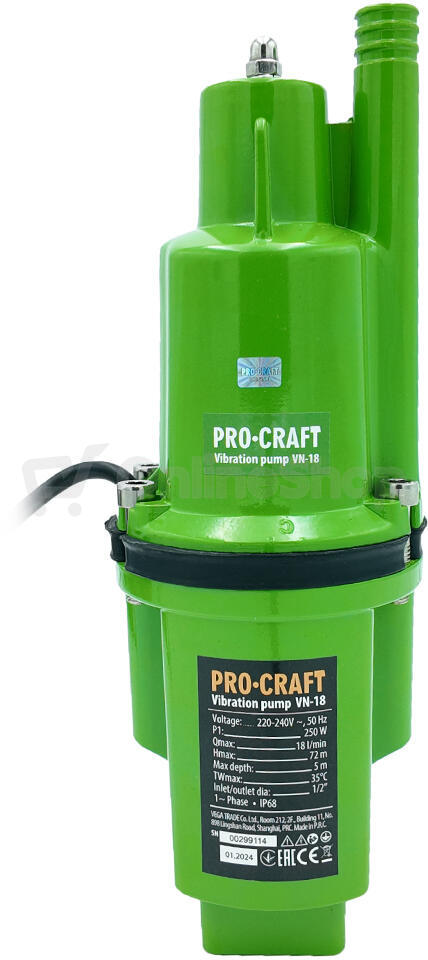 Vibrační čerpadlo Procraft VN-18 / VN-18