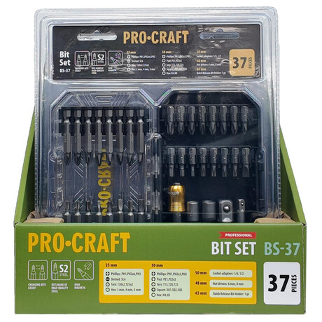Sada bitů Procraft BS-37, S2 / BS-37
