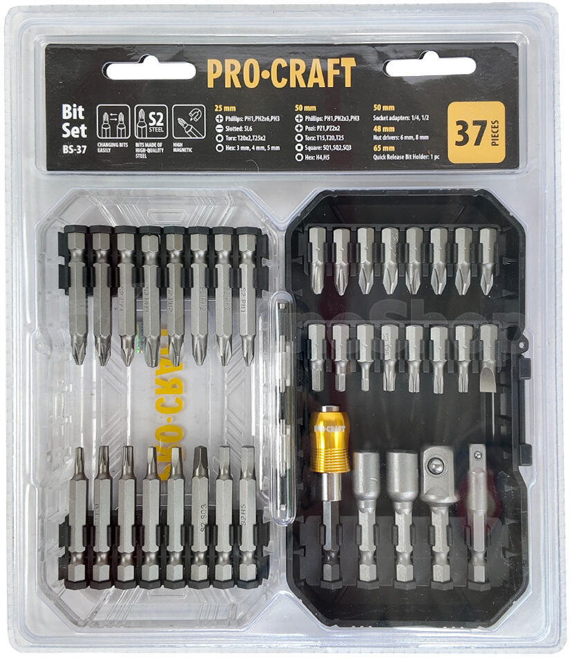 Sada bitů Procraft BS-37, S2 / BS-37