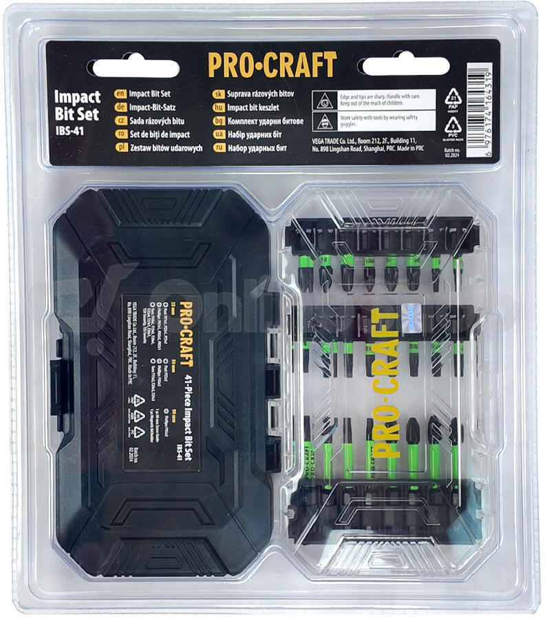 Sada rázových bitů Procraft IBS-41, S2 / IBS-41