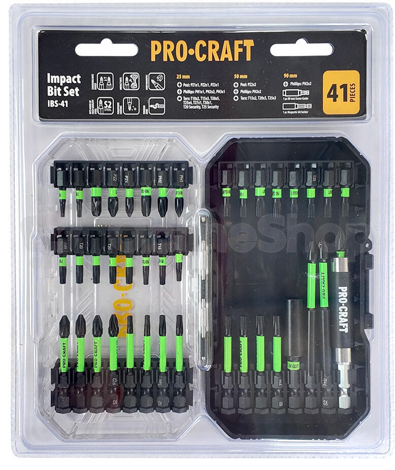 Sada rázových bitů Procraft IBS-41, S2 / IBS-41
