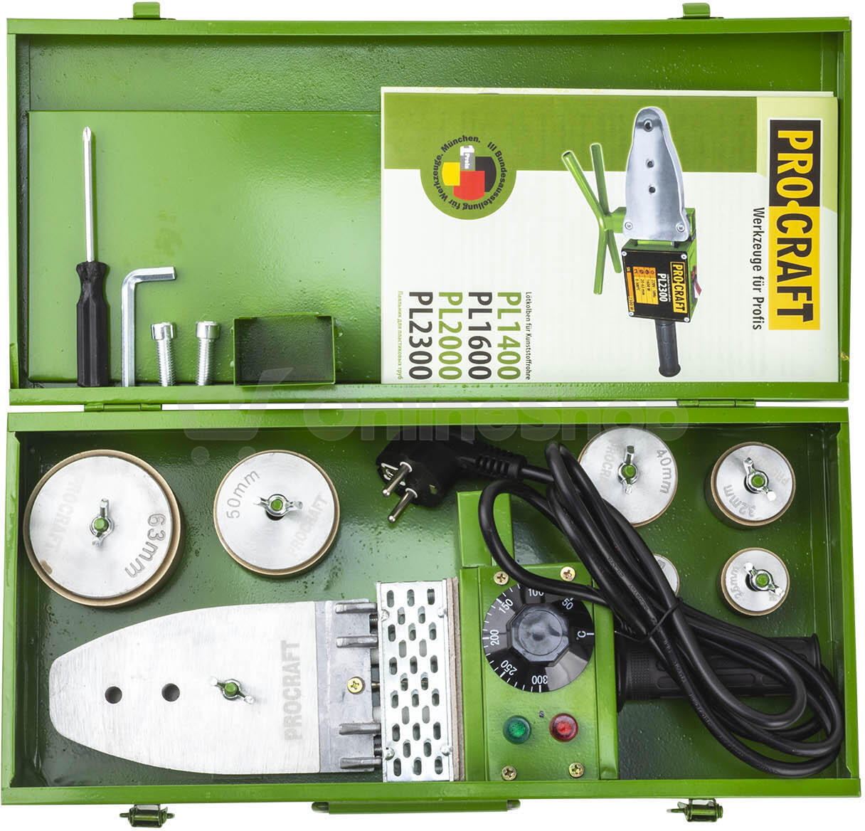 Polyfúzní svářečka Procraft PL1600 (PL800) / PL1600