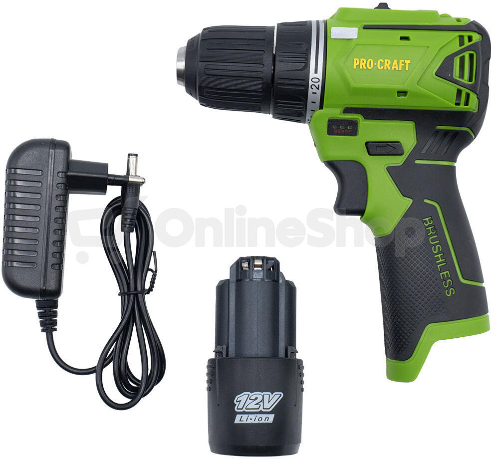 Aku vrtací šroubovák Procraft PA12BL / PA12BL