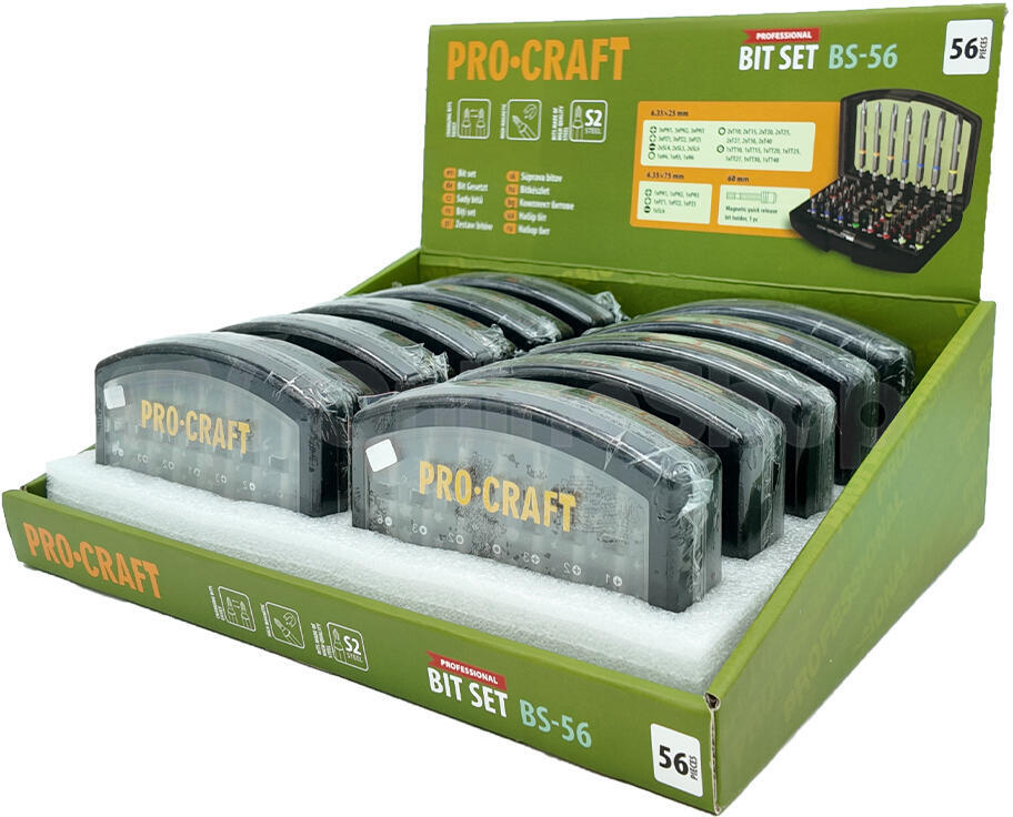 Sada bitů Procraft BS-56, S2 / BS-56