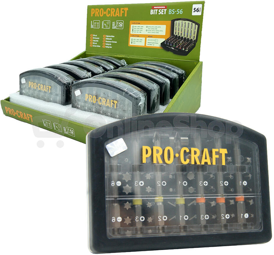 Sada bitů Procraft BS-56, S2 / BS-56