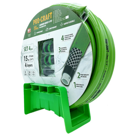 Zelen zahradn hadice Procraft PR-4GH1915F / PR-4GH1915F
