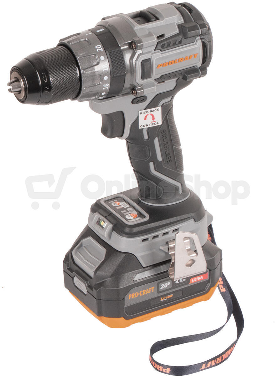 Aku vrtací šroubovák Procraft industrial CD20A / CD20A-1b-c