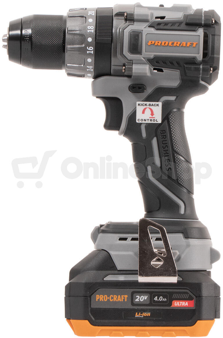 Aku vrtací šroubovák Procraft industrial CD20A / CD20A-1b-c