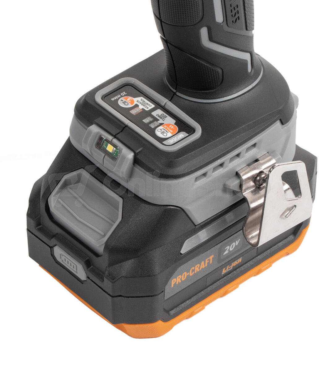 Aku vrtací šroubovák Procraft industrial CD20A / CD20A-1b-c