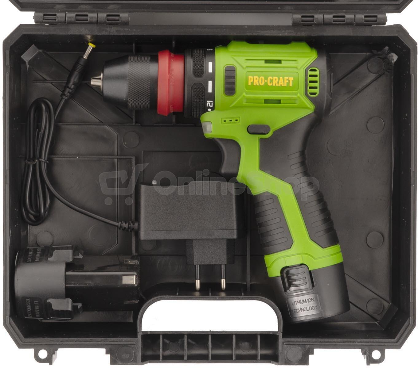 Aku vrtací šroubovák Procraft PA12Pro DFR-2b-c / PA12Pro DFR-2b-c