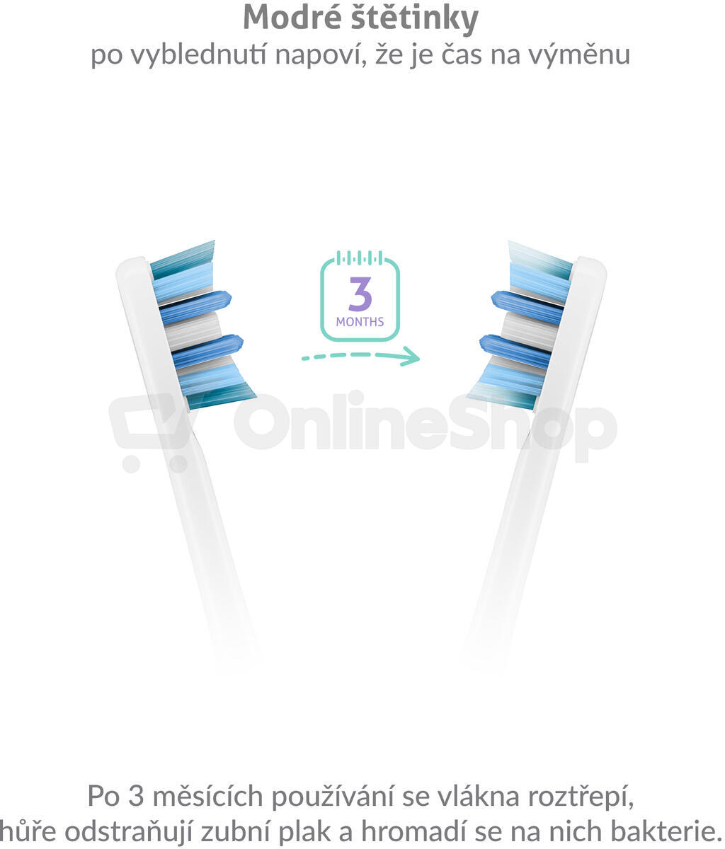 TrueLife SonicBrush Clean-series heads Whiten white 2 pack
