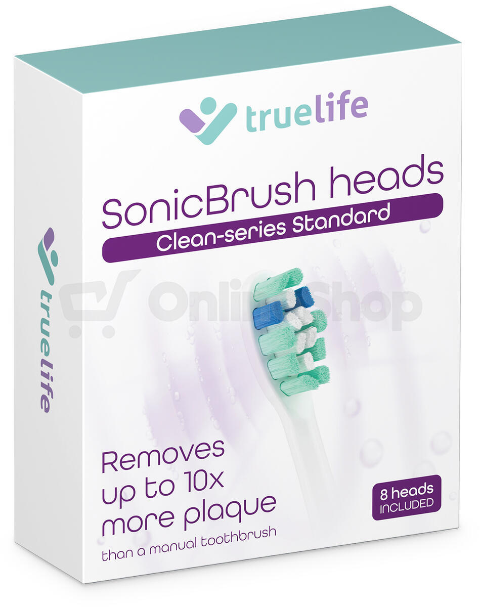 TrueLife SonicBrush Clean-series heads Standard white 8 pack