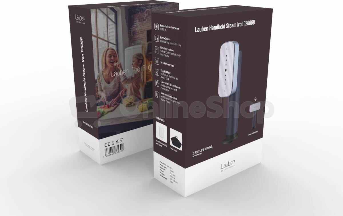 Ruční napařovač oděvů Lauben Handheld Steam Iron 1200GB