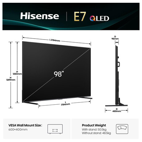 Hisense 98E7Q (foto 3)
