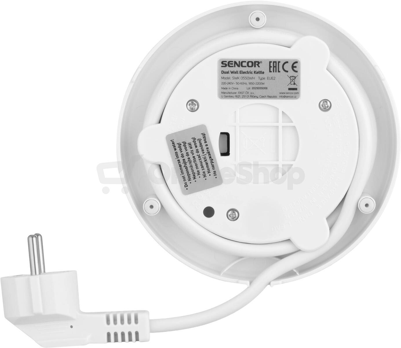 Varná konvice Sencor SWK 0550WH
