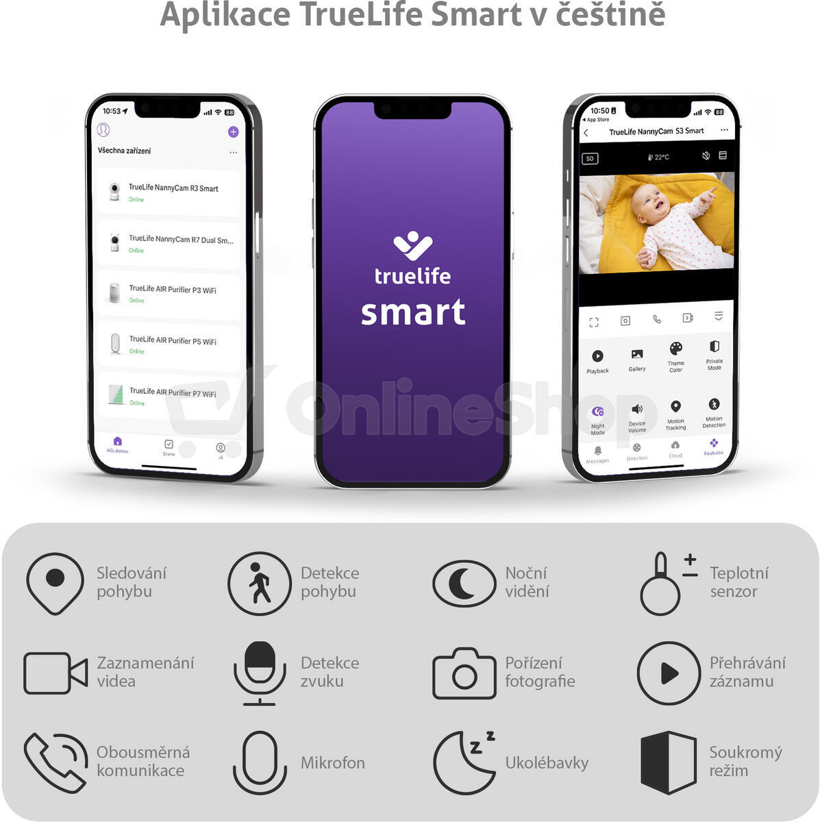 Chytrá chůvička TrueLife NannyCam R6 Dual Smart
