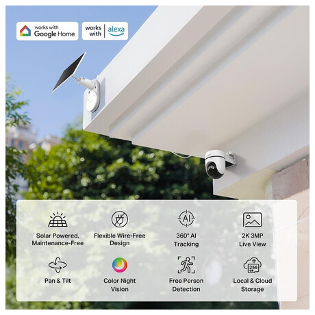 TP-Link tapo C610 KIT Solar-Powered Pan/Tilt Security Camera Kit