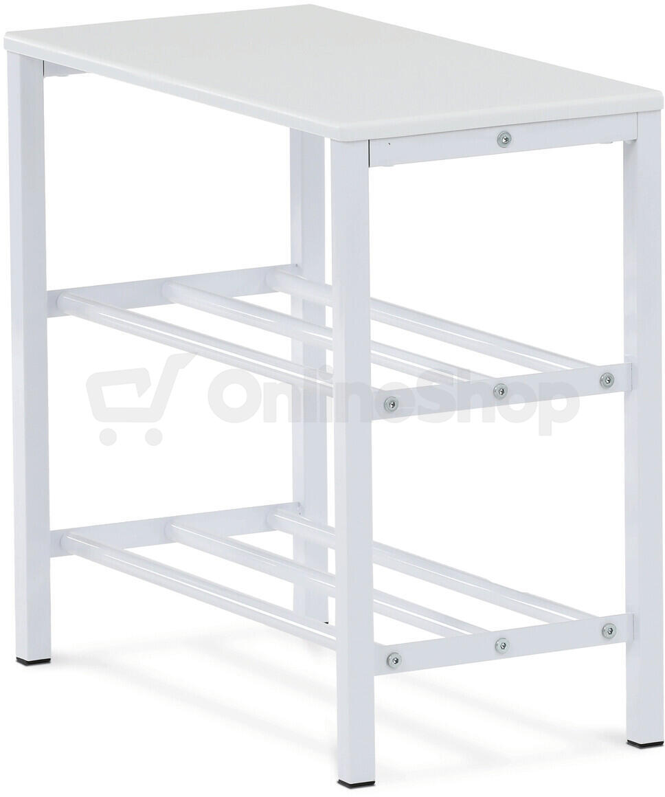 Botník, kov, bílá, 83168-42 WT Autronic