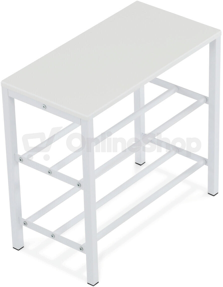 Botník, kov, bílá, 83168-42 WT Autronic