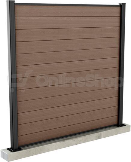 Plotový panel Keter FENCE KIT hnědý, 3× panel