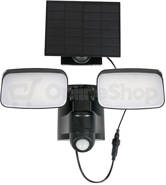 LED solární osvětlení se senzorem Solight WO7203, černé