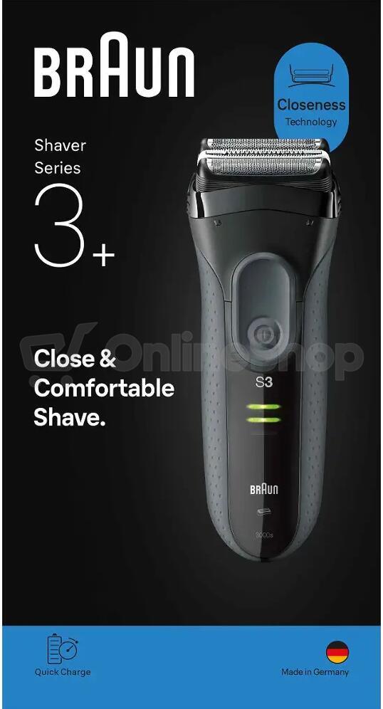 Holící strojek pánský Braun Series 3+ 3000s